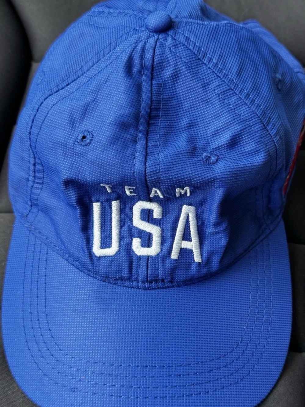 Team USA Embroidered Blue Baseball Cap